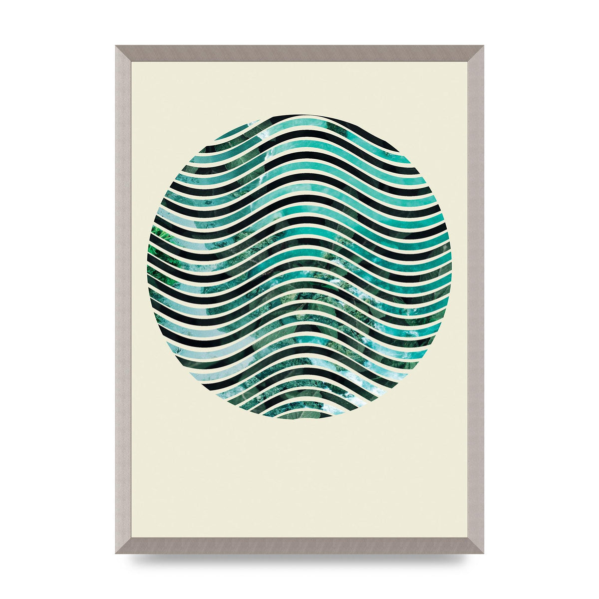 Nature Waves Wall Art - A2 framed
