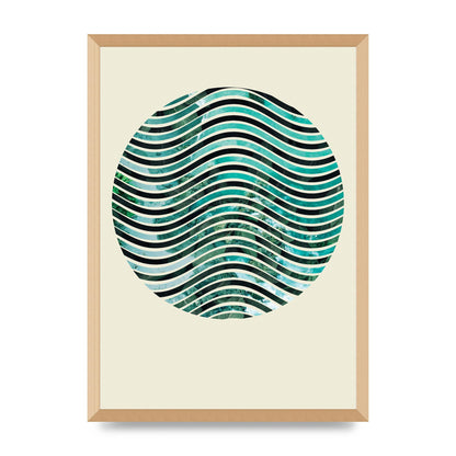 Nature Waves Wall Art - A2 framed