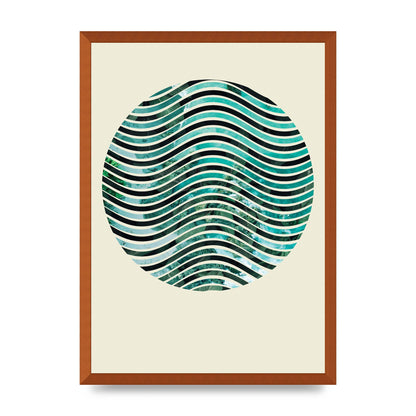 Nature Waves Wall Art - A2 framed
