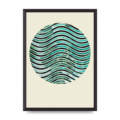 Nature Waves Wall Art - A2 framed