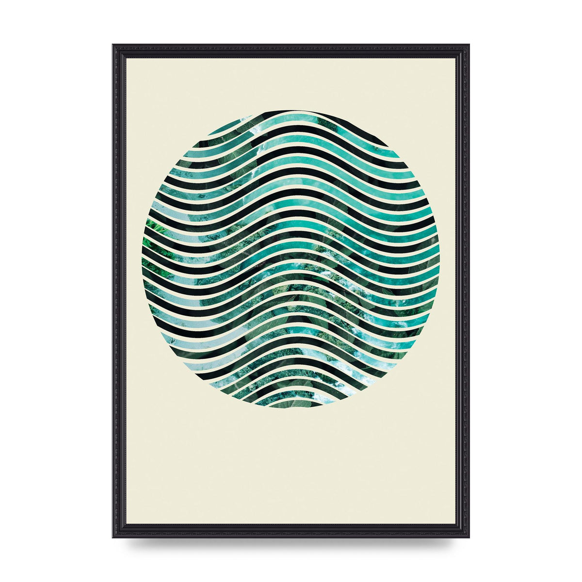 Nature Waves Wall Art - A2 framed