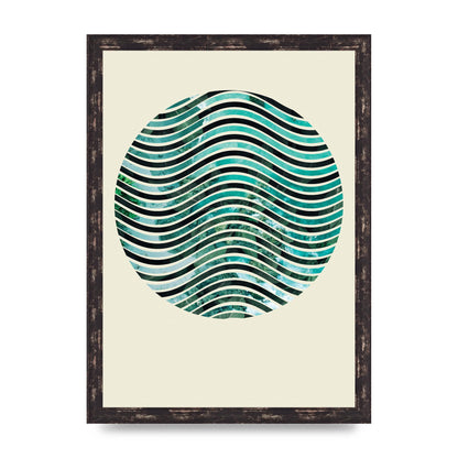 Nature Waves Wall Art - A3 framed