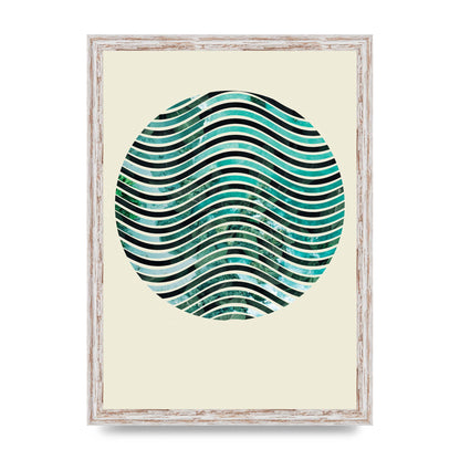 Nature Waves Wall Art - A3 framed