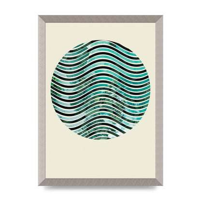 Nature Waves Wall Art - A3 framed
