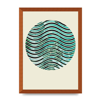 Nature Waves Wall Art - A3 framed