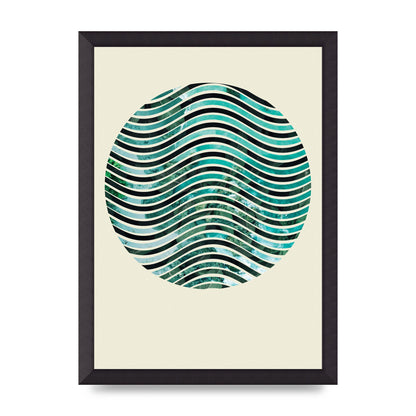 Nature Waves Wall Art - A3 framed