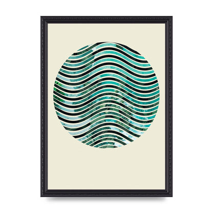 Nature Waves Wall Art - A3 framed
