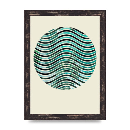 Nature Waves Wall Art - A4 framed