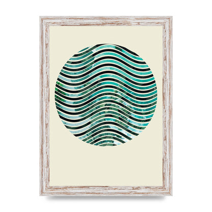 Nature Waves Wall Art - A4 framed