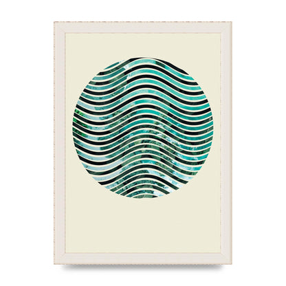 Nature Waves Wall Art - A4 framed