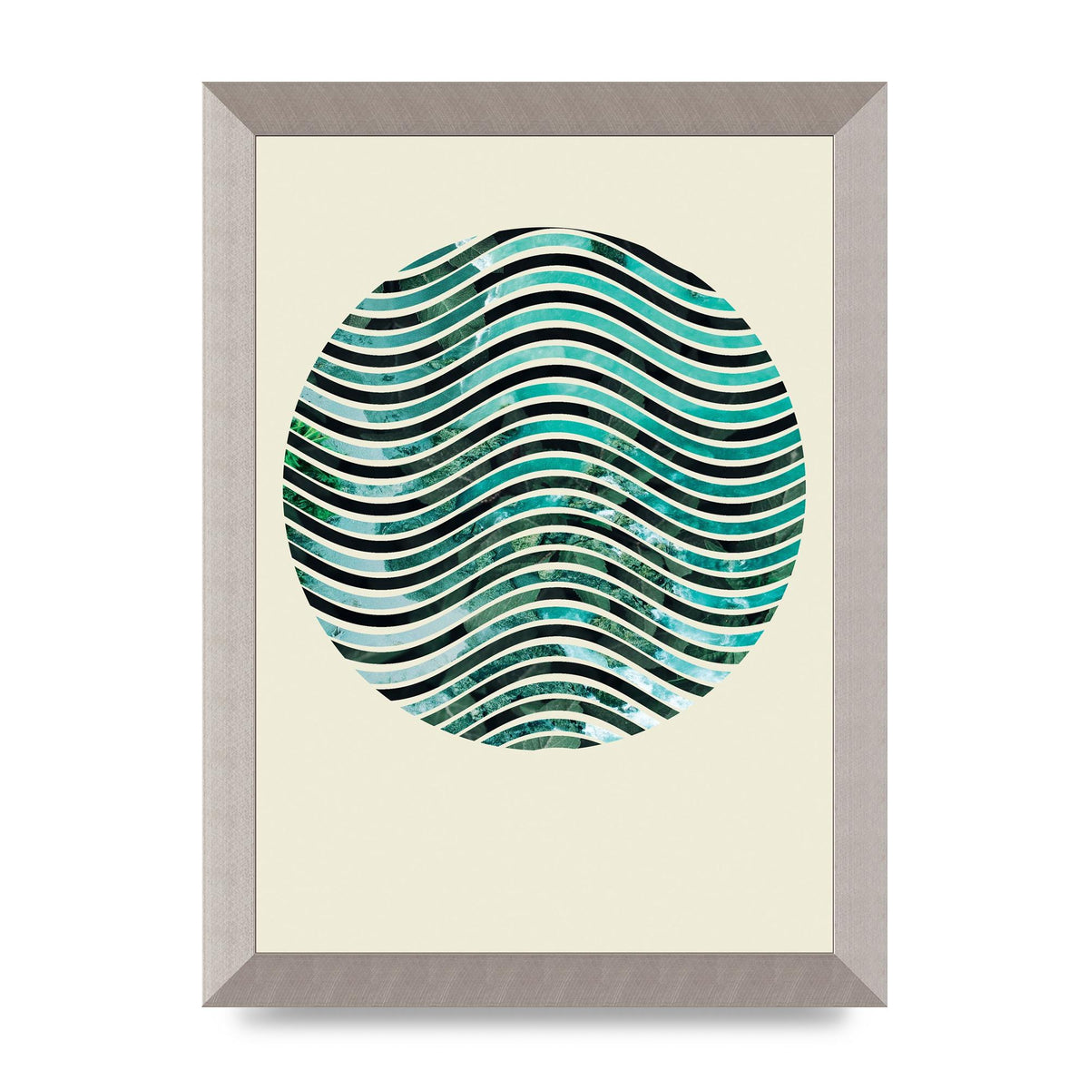 Nature Waves Wall Art - A4 framed