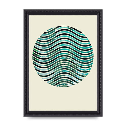 Nature Waves Wall Art - A4 framed