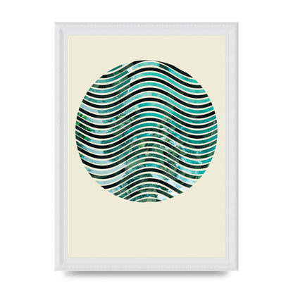 Nature Waves Wall Art - A4 framed