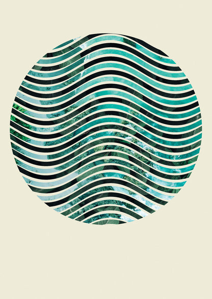 Nature Waves Wall Art - detail