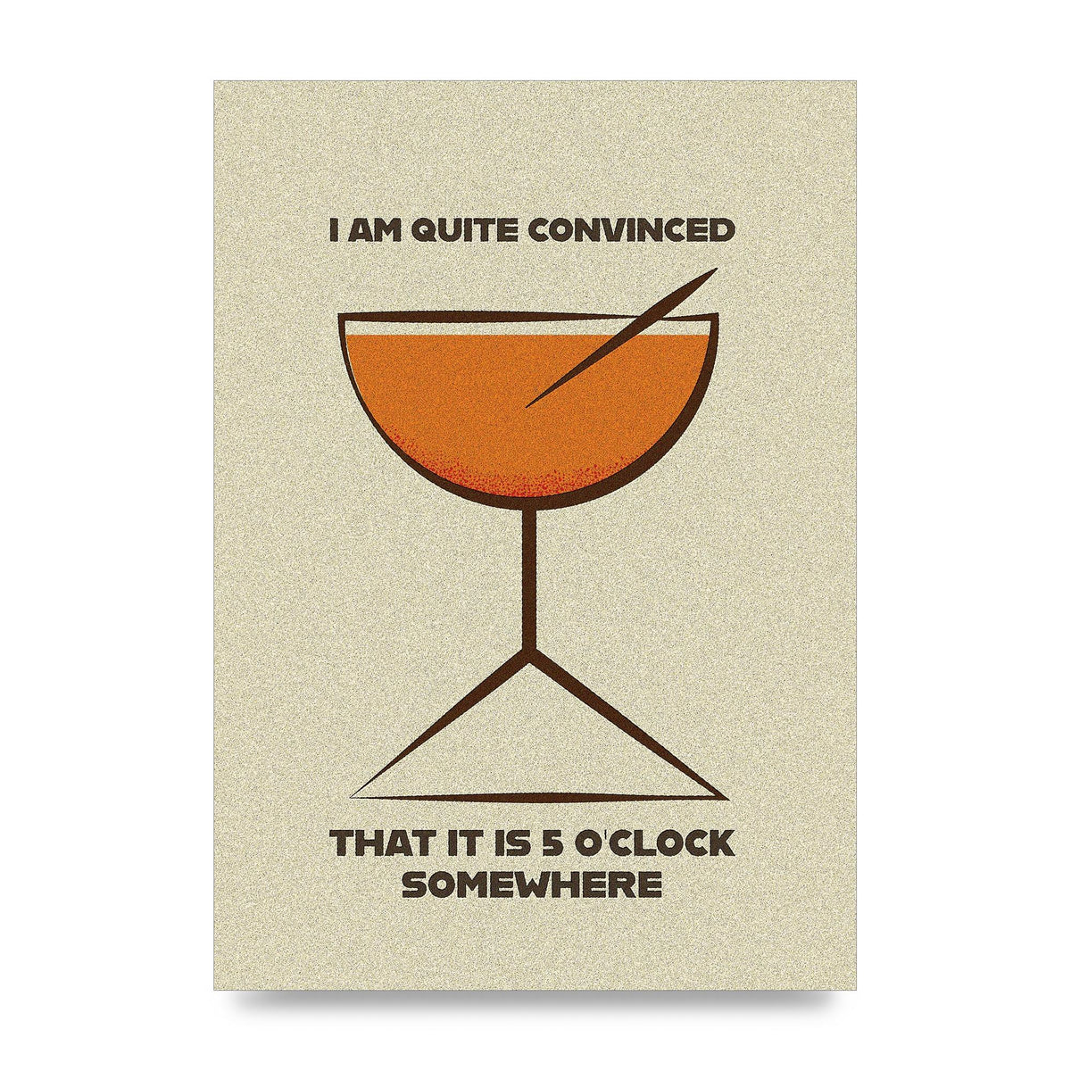 Retro 5 Oclock Somewhere" Art For The Home - unframed print