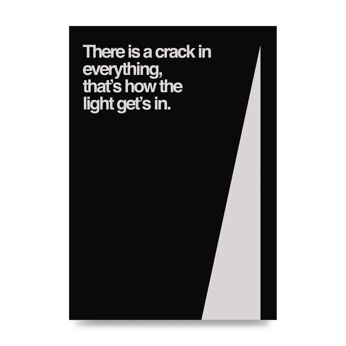 Crack In Everything Abstract" Printed Poster - unframed print