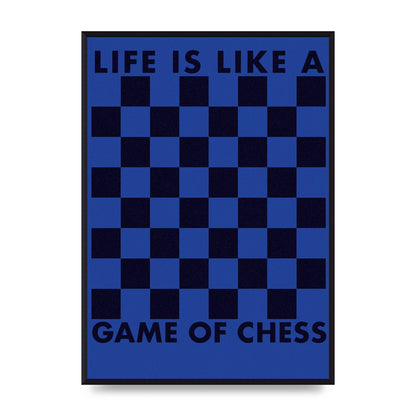 Game Of Chess" Wall Art - A2 framed