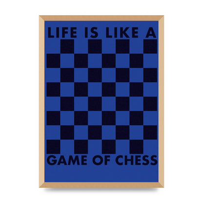 Game Of Chess" Wall Art - A2 framed