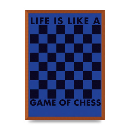 Game Of Chess" Wall Art - A2 framed