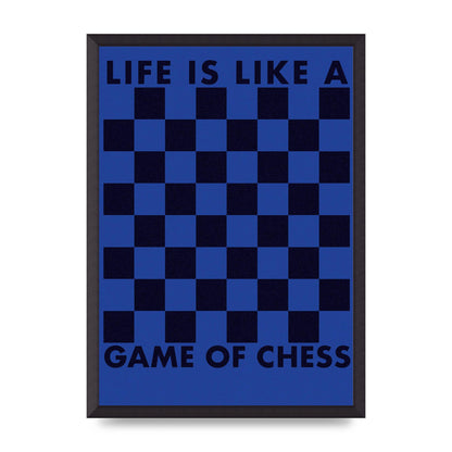 Game Of Chess" Wall Art - A2 framed