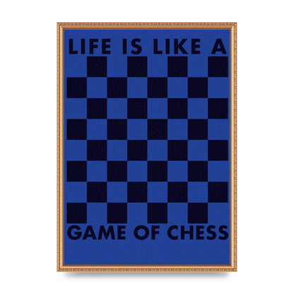 Game Of Chess" Wall Art - A2 framed