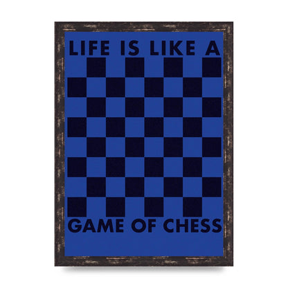 Game Of Chess" Wall Art - A3 framed