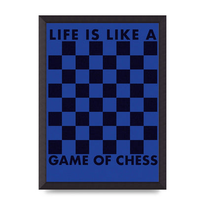 Game Of Chess" Wall Art - A3 framed