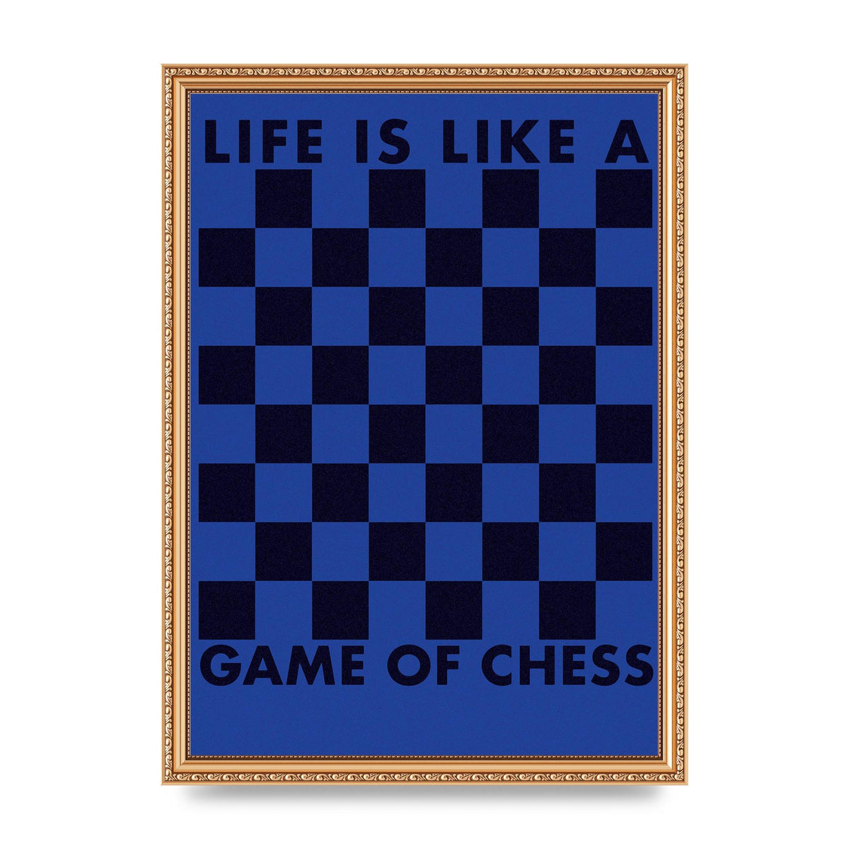 Game Of Chess" Wall Art - A3 framed