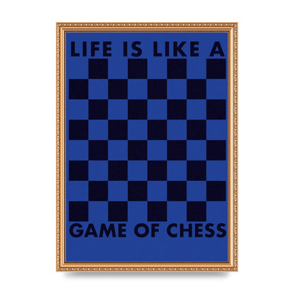 Game Of Chess" Wall Art - A3 framed