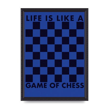 Game Of Chess" Wall Art - A3 framed