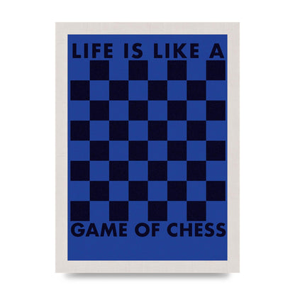 Game Of Chess" Wall Art - A4 framed