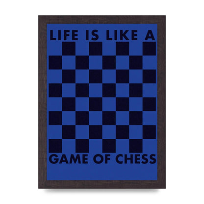 Game Of Chess" Wall Art - A4 framed