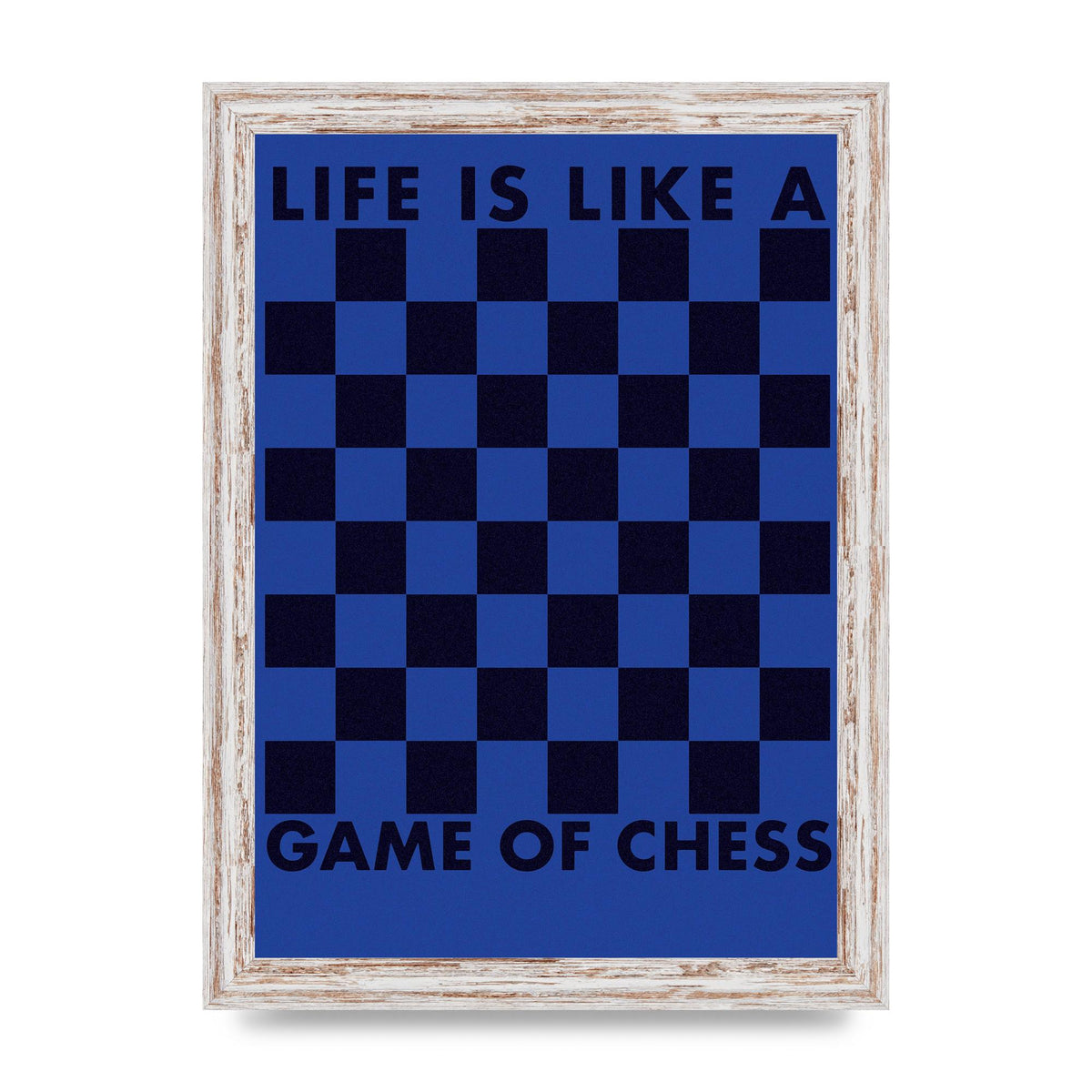 Game Of Chess" Wall Art - A4 framed