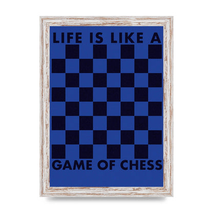 Game Of Chess" Wall Art - A4 framed