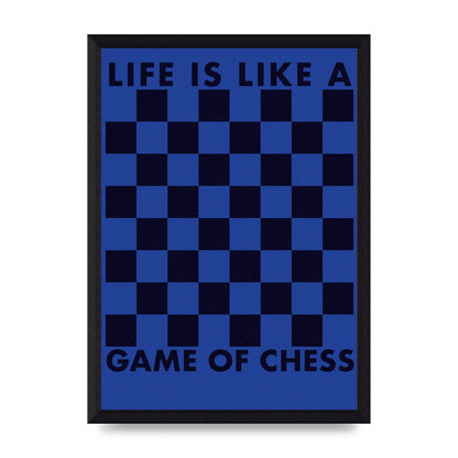 Game Of Chess" Wall Art - A4 framed