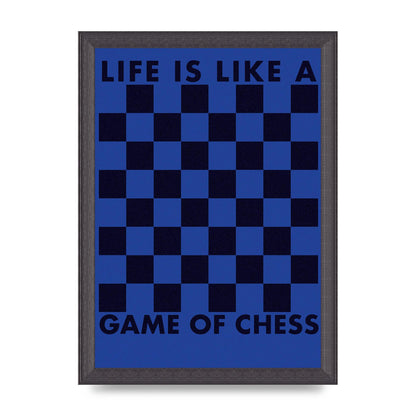 Game Of Chess" Wall Art - A4 framed