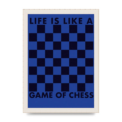 Game Of Chess" Wall Art - A4 framed