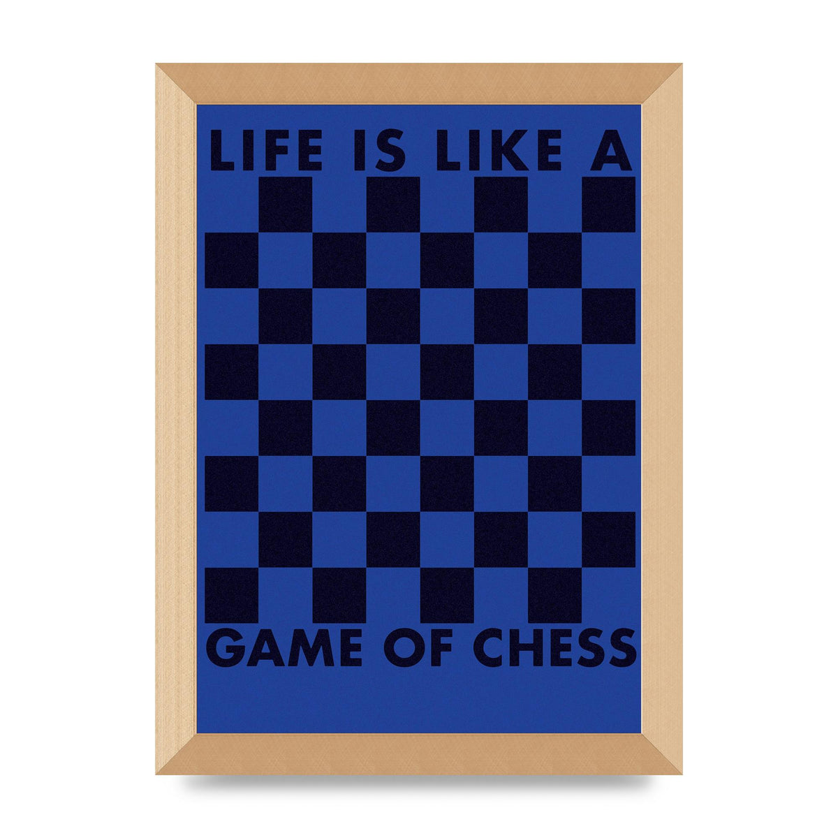 Game Of Chess" Wall Art - A4 framed
