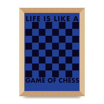 Game Of Chess" Wall Art - A4 framed