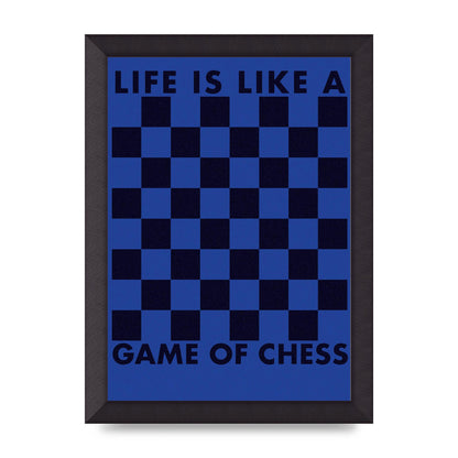 Game Of Chess" Wall Art - A4 framed