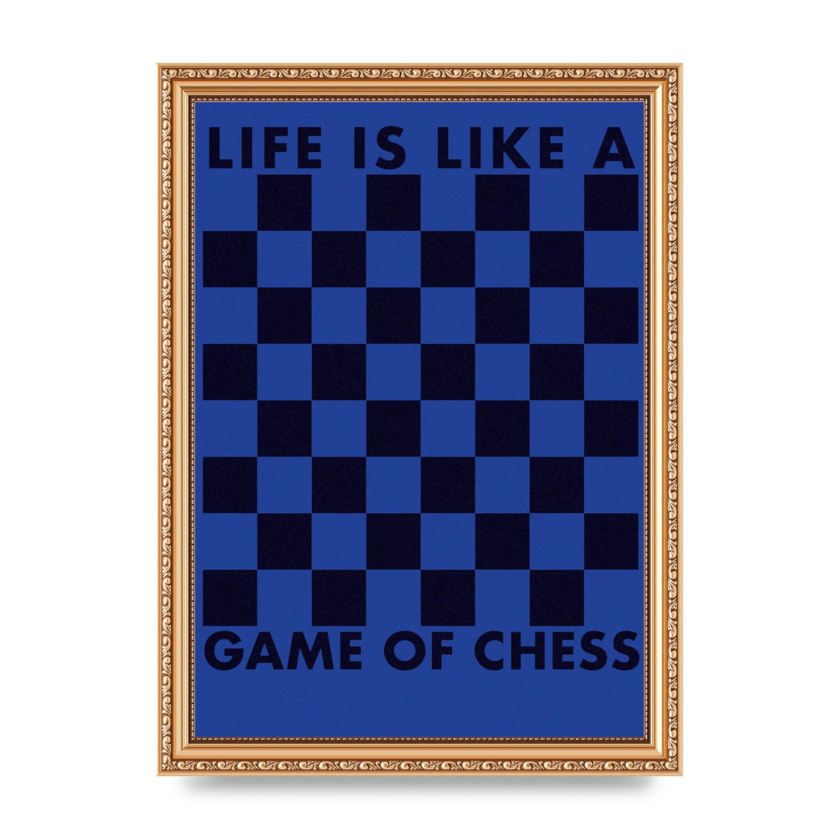 Game Of Chess" Wall Art - A4 framed