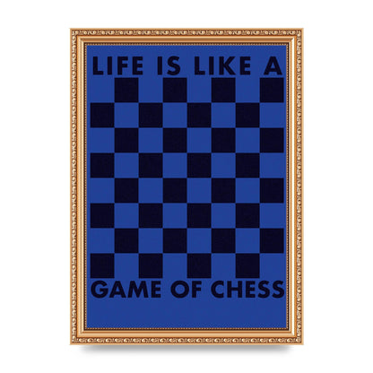 Game Of Chess" Wall Art - A4 framed