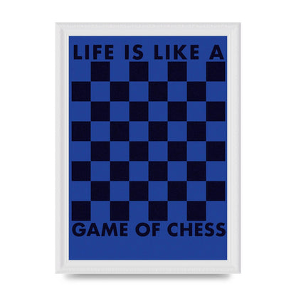Game Of Chess" Wall Art - A4 framed