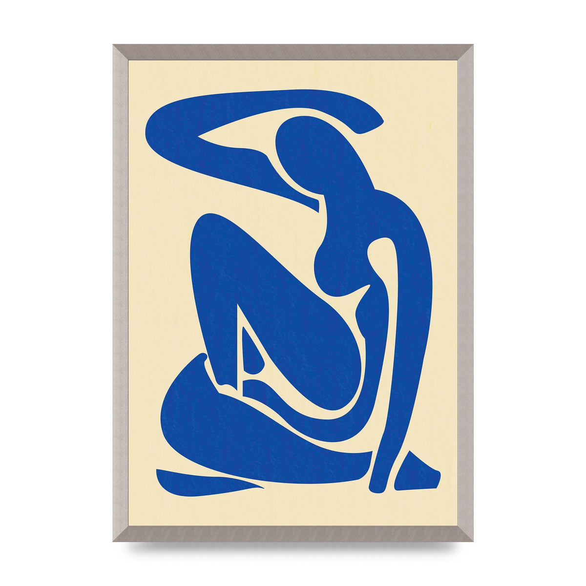 Matisse Inspired Blue Wall Art - A2 framed