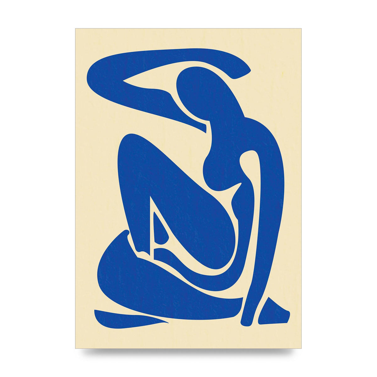 Matisse Inspired Blue Wall Art - unframed print