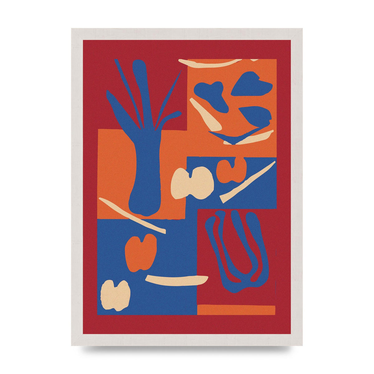 Matisse Inspired Collage Art For The Home - A3 framed
