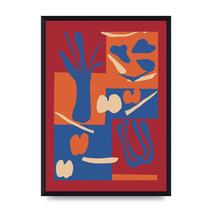 Matisse Inspired Collage Art For The Home - A3 framed