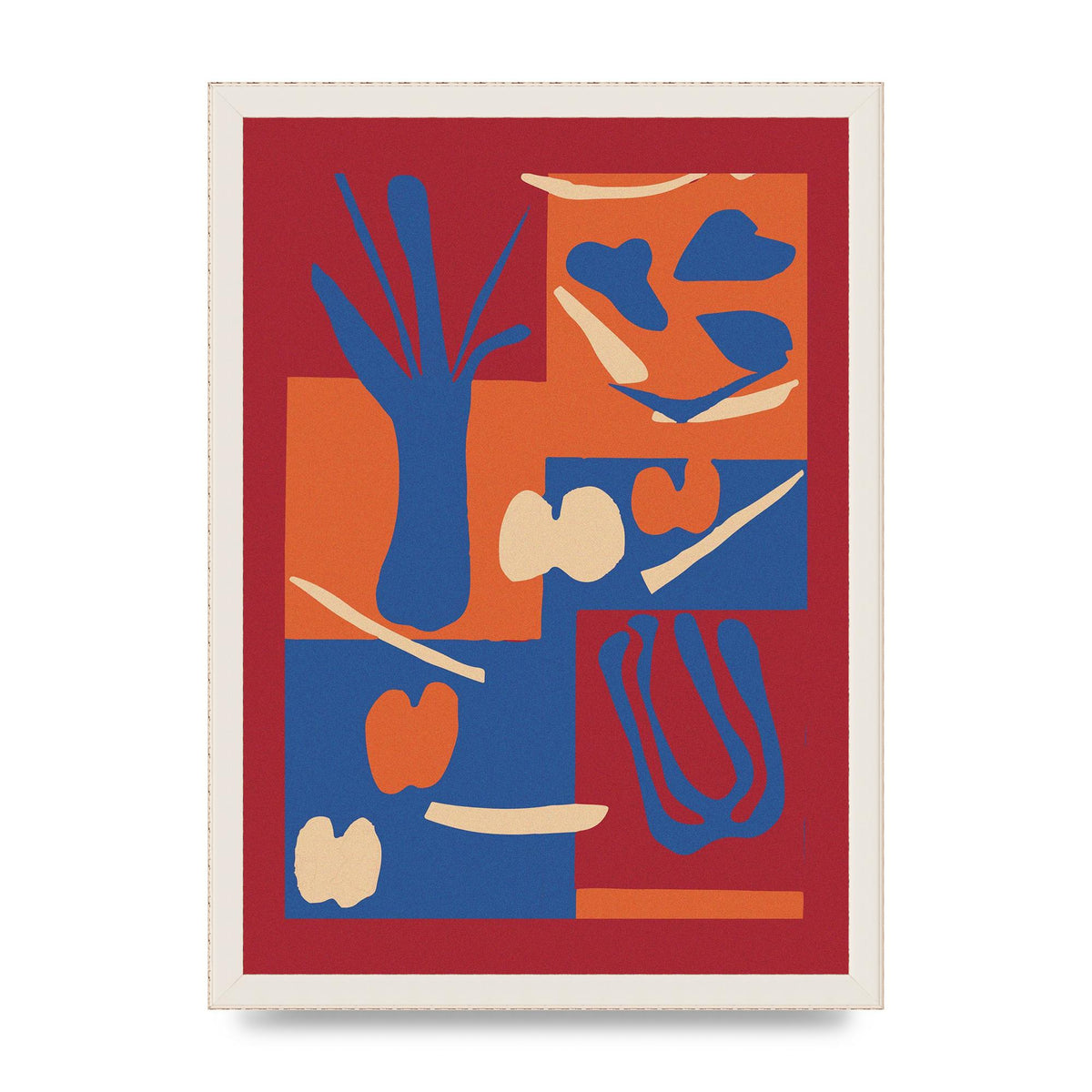 Matisse Inspired Collage Art For The Home - A3 framed