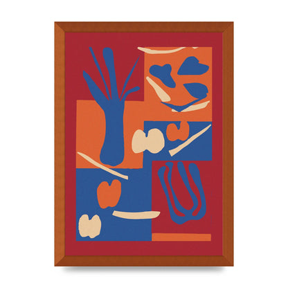Matisse Inspired Collage Art For The Home - A3 framed