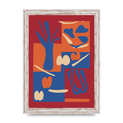 Matisse Inspired Collage Art For The Home - A4 framed